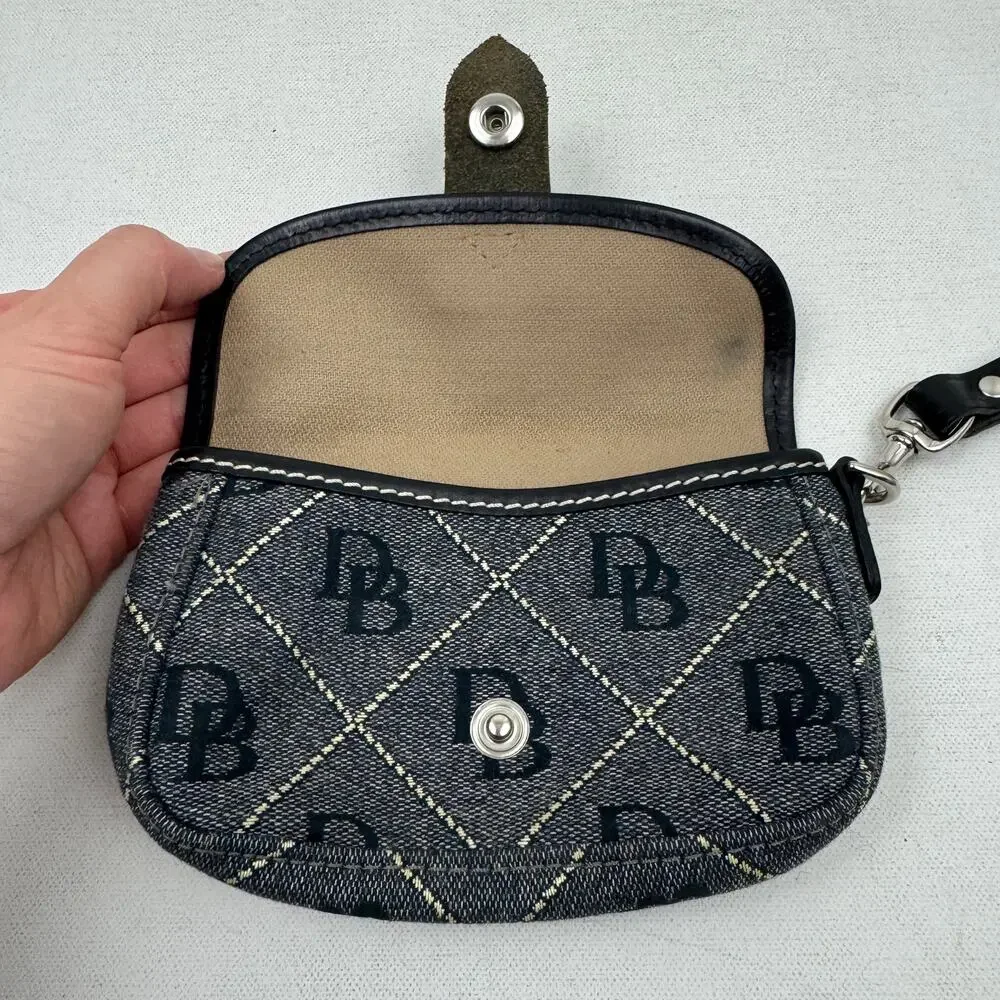 Dooney & Bourke Signature Wristlet Navy